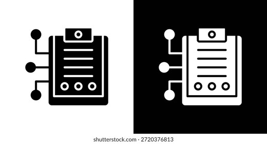 Símbolo de icono de contrato inteligente para App y Branding.