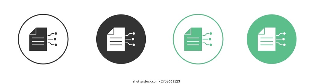 Vector elegante del icono del contrato, muestra plana llena, pictograma sólido