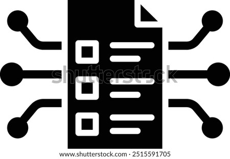 Smart Contract Vector Icon Design Illustration