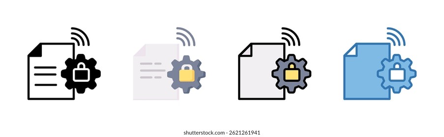 Elemento De Icono De Contratos Inteligentes Para Diseño