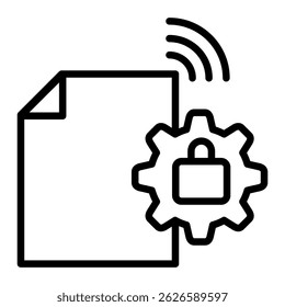 Elemento De Icono De Contratos Inteligentes Para Diseño