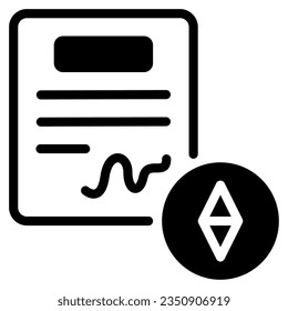 Smart Contracts Icon for uiux, infographic, etc