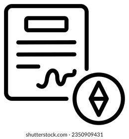 Smart Contracts Icon for uiux, infographic, etc