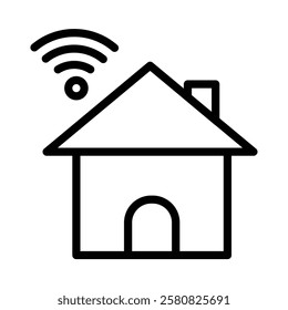 Smart Control icon illustration in line style. Perfect for website mobile app presentation. Suitable for any user interface and user experience