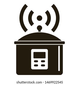 Smart cooker icon. Simple illustration of smart cooker vector icon for web design isolated on white background