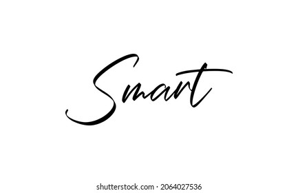 smart In the creative lettering style