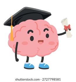 A smart creative mascot celebrating education success with joyful expression symbolizing knowledge achievement learning progress pride and positive academic inspiration