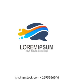 Smart and creative symbol, Abstract brain logo, anatomy logo vector