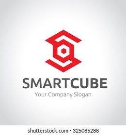 Smart Cube Logo,Vector Logo Template
