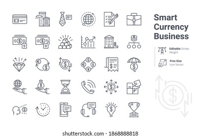 Smart Currency Business icon collection