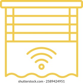 Smart Curtains vector icon. Can be used for printing, mobile and web applications.