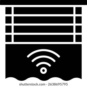 Smart Curtains vector icon. Can be used for printing, mobile and web applications.