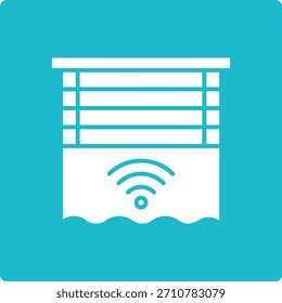 Smart Curtains vector icon. Can be used for printing, mobile and web applications.