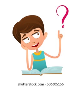 9,843 Question Boy Cartoon Images, Stock Photos & Vectors | Shutterstock