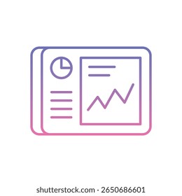Smart Dashboard Icon vector stock illustration