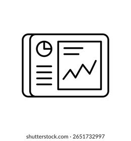 Smart Dashboard-Symbol, Vektorgrafik