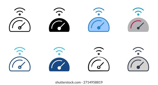 Los iconos inteligentes del tablero establecen la colección de Vector de varios estilos. 
