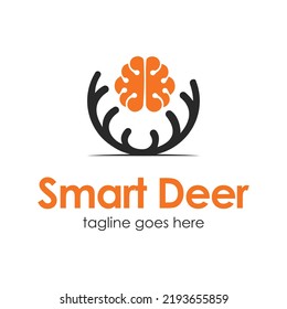 Smart Deer Logo Design Template