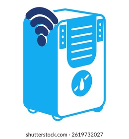 Smart Dehumidifier icon represented by Automatic Dehumidifier Dualtone style.