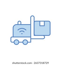 Smart Delivery Icon vector stock illustration