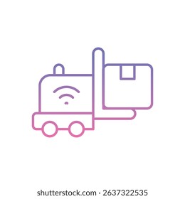 Smart Delivery Icon vector stock illustration