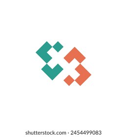 smart design combination of medic cross and letter H for the health industry