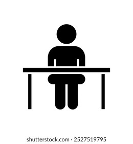 smart desk work icon outline vector Office work 
