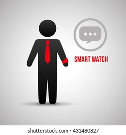 Smart device design. Gadget icon. Isolated illustration , vector