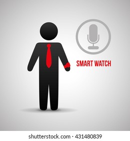 Smart device design. Gadget icon. Isolated illustration , vector