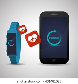 Smart device design. Gadget icon. Isolated illustration , vector
