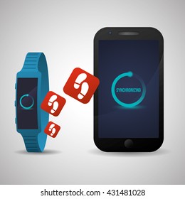 Smart device design. Gadget icon. Isolated illustration , vector