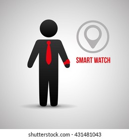 Smart device design. Gadget icon. Isolated illustration , vector