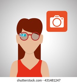 Smart device design. Gadget icon. Isolated illustration , vector