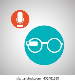 Smart device design. Gadget icon. Isolated illustration , vector