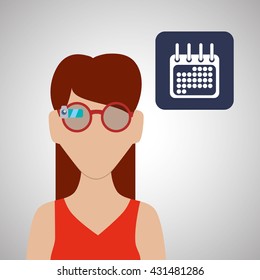Smart device design. Gadget icon. Isolated illustration , vector