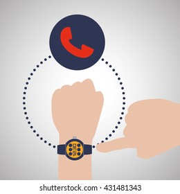 Smart device design. Gadget icon. Isolated illustration , vector