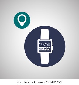 Smart device design. Gadget icon. Isolated illustration , vector