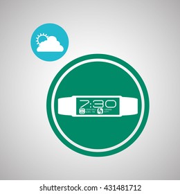 Smart device design. Gadget icon. Isolated illustration , vector