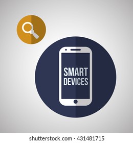 Smart device design. Gadget icon. Isolated illustration , vector