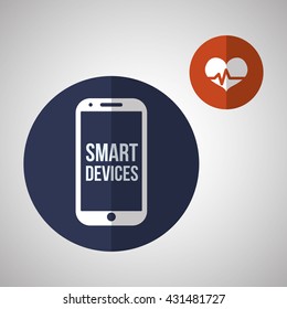 Smart device design. Gadget icon. Isolated illustration , vector