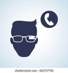 Smart device design. Gadget icon. Isolated illustration , vector