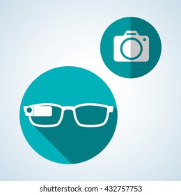 Smart device design. Gadget icon. Isolated illustration , vector