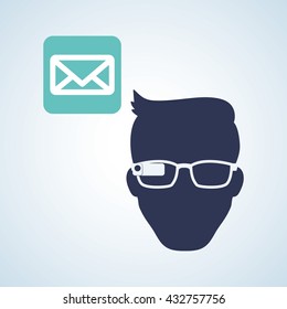 Smart device design. Gadget icon. Isolated illustration , vector