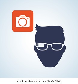 Smart device design. Gadget icon. Isolated illustration , vector