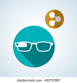 Smart device design. Gadget icon. Isolated illustration , vector
