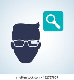Smart device design. Gadget icon. Isolated illustration , vector
