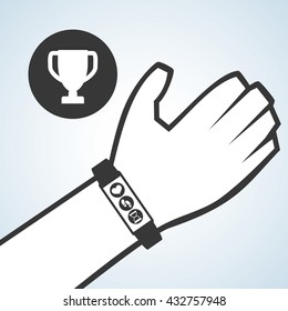 Smart device design. Gadget icon. Isolated illustration , vector