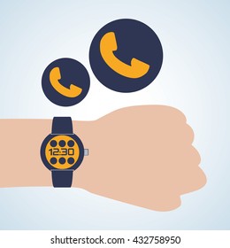 Smart device design. Gadget icon. Isolated illustration , vector
