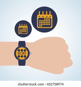 Smart device design. Gadget icon. Isolated illustration , vector