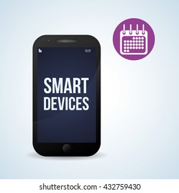Smart device design. Gadget icon. Isolated illustration , vector
